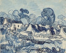 Пейзаж с домами (Landscape with Houses), 1890 - Гог, Винсент ван