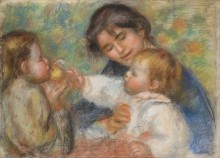 Габриэль, Жан Ренуар и маленькая девочка - Ренуар, Пьер Огюст