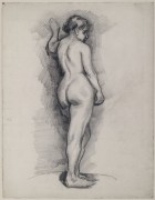 Стоящая обнаженная, вид сзади (Standing Female Nude Seen from the Back), 1886 02 - Гог, Винсент ван