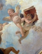 Ангел со свитками и путти с книгой, деталь - Тьеполо, Джованни Баттиста