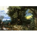 Лесной пейзаж со святым Игнатием Лойолой - Брейгель, Ян (младший)