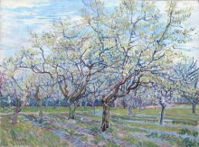 Фруктовый сад с цветущими сливами (Orchard with Blossoming Plum Trees), 1888 - Гог, Винсент ван