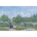 Сад с влюбленными парами (Courting Couples in the Voyer d'Argenson Park in Asnieres), 1887 - Гог, Винсент ван
