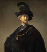 Портрет мужчины в черном берете - Рембрандт, Харменс ван Рейн