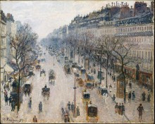 Бульвар Монмартр - зимнее утро, 1897 - Писсарро, Камиль