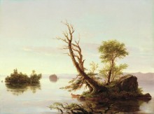 Пейзаж на американском озере - Коул, Томас