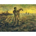 Вечер, завершение дня, по работе Милле (Evening - The End of the Day (after Millet)), 1889 - Гог, Винсент ван