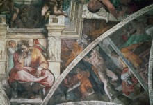 Пророк Иеремия и Наказание Амана - Микеланджело Буонарроти