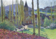 Выходя из столовой в Лабасти-дю-Вер, 1920 - Мартен, Анри Жан Гийом