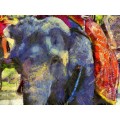 Слон с красным покрывалом - Сток