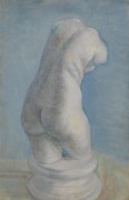 Гипсовый женский торс. Вид сзади (Plaster-Torso (female) in Back View), 1886 01 - Гог, Винсент ван