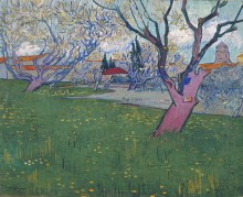 Вид на Арль с цветущими деревьями (View of Arles with Trees in Blossom), 1889 - Гог, Винсент ван