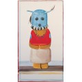 Индейская кукла с синей головой - О'Кифф, Джорджия