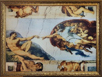 Сотворение Адама. Микеланджело Меризи да Караваджо.
