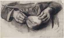 Колени с руками и миской (Lap with Hands and a Bowl, 1884-85 - Гог, Винсент ван