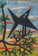 Птица на дереве - Пикассо, Пабло