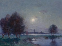 Берега Луары под луной, 1911 -  Пюигадо, Фердинанд дю