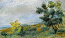 Пейзаж с деревьями, 1900 - Ренуар, Пьер Огюст