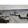 Деревня. Зима. 1877-78 - Левитан, Исаак Ильич