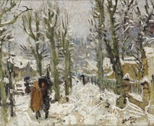 Снежный пейзаж (Snowy Landscape) - Монтезен, Пьер-Эжен