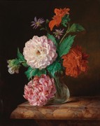 Натюрморт с цветами - Лауэр, Йозеф