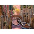 Канал в Венеции, мимозы - Борелли, Гвидо (20 век)