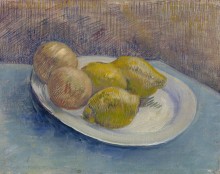 Натюрморт с лимонами на тарелке (Still Life with Lemons on a Plate), 1887 - Гог, Винсент ван