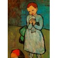 Ребенок  с голубем, 1901 - Пикассо, Пабло