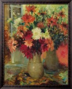 Ваза с георгинами - Диф, Марсель