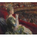 Мадам Эдмон Пикар в ложе театра Монне, 1887 - Рейссельберге, Тео ван