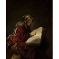 Читающая старушка (Портрет матери художника) - Рембрандт, Харменс ван Рейн