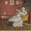 Сидящая пожилая дама в белом, 1912 - Андре, Альберт