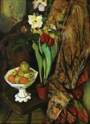 Натюрморт с тюльпанами и вазой с фруктами - Валадон, Сюзанна