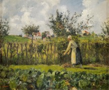 Женщина в огороде - Писсарро, Камиль