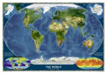 Национальная, географическая карта мира