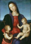 Мадонна с Младенцем, благословляющим маленького Иоанна Крестителя (Мадонна Диоталеви) - Рафаэль, Санти