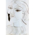 Левый профиль лица, 1937 - Пикассо, Пабло