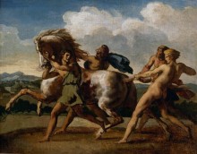 Четверо юношей, сдерживающие коня - Жерико, Теодор Жан Луи Андре