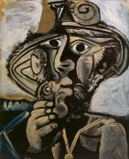 Мужчина с трубкой, 1971 - Пикассо, Пабло