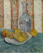 Натюрморт с графином и лимонами на тарелке (Still Life with Decanter and Lemons on a Plate), 1887 - Гог, Винсент ван