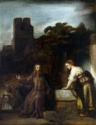 Христос и самаритянка у колодца - Рембрандт, Харменс ван Рейн