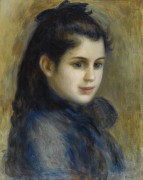 Голова девушки, 1875 - Ренуар, Пьер Огюст