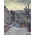 Задворки старых домов в заснеженном Антверпене (Backyards of Old Houses in Antwerp in the Snow), 1885 - Гог, Винсент ван