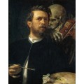 Автопортрет со смертью, играющей на скрипке - Бёклин, Арнольд