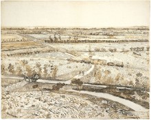 Ла Кро с видом на Монмажур (La Crau from Montmajour), 1888 - Гог, Винсент ван