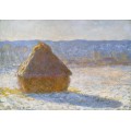 Стог сена утром,  эффект снега, 1891 - Моне, Клод