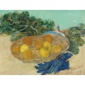 Натюрморт с апельсинами, лимонами и голубыми перчатками (Still Life with Oranges and Lemons with Blue Gloves), 1889 - Гог, Винсент ван