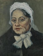 Голова пожилой женщины в белом чепце (Head of an Old Woman in a White Cap), 1885 b - Гог, Винсент ван