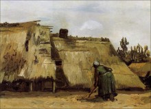 Изба и копающая женшина (Cottage with Woman Digging), 1885 - Гог, Винсент ван