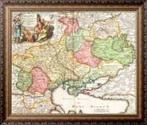 Карта Украины 1720